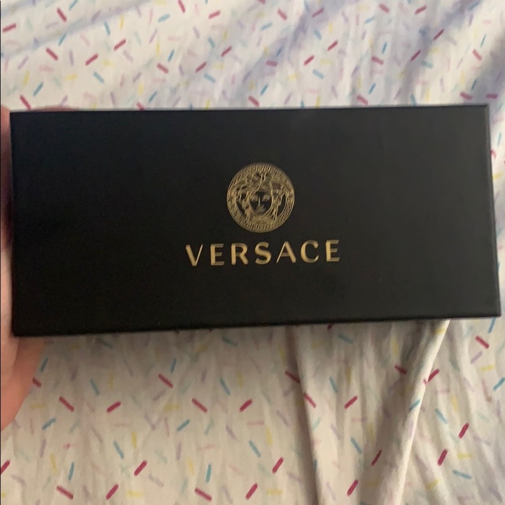 Versace silver mirror sunglasses